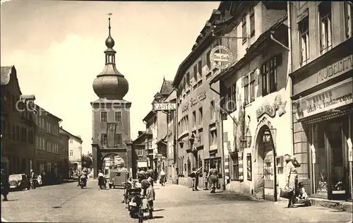 Saalfeld Saale Strassenpartie Kat. Saalfeld