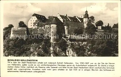 Heidenheim Brenz Schloss Hellenstein Kat. Heidenheim an der Brenz