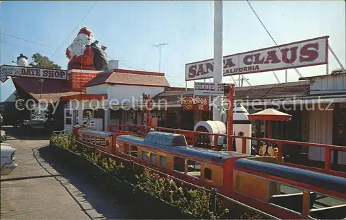 California City Fun train Big Santa and giant Snowman in background Kat. California City