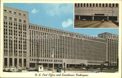 Chicago Illinois US Post Office and Eisenhower Underpass Kat. Chicago