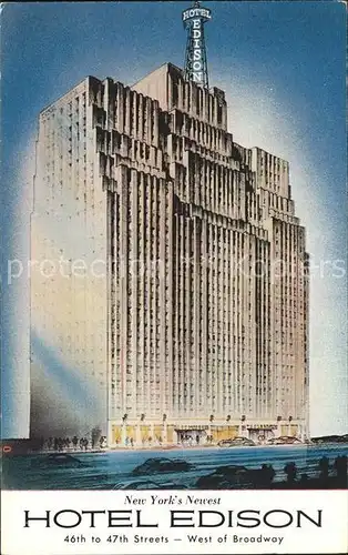 New York City Hotel Edison / New York /