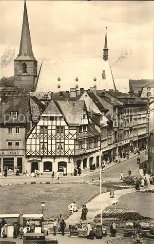 Weimar Thueringen Markt mit Stadtkirche Kat. Weimar