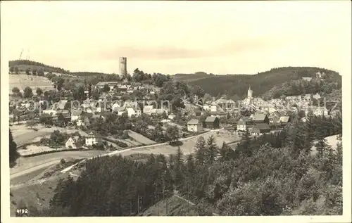 Lobenstein Thueringen Bad Blick vom Geyersberg Kat. Bad Lobenstein