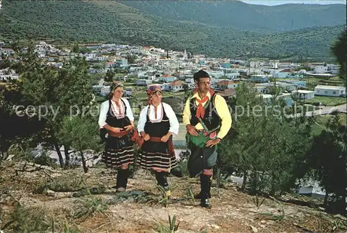 Rhodes Rhodos Greece Tracht von Embona Stadtansicht Kat. Rhodes