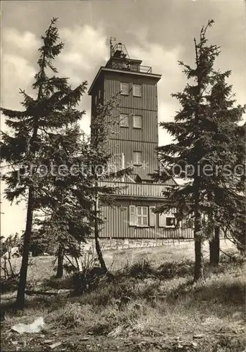Oberwiesenthal Erzgebirge Meteorologische Station auf dem Fichtelberg Kat. Oberwiesenthal
