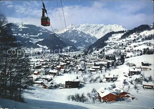 Schruns Vorarlberg Panorama mit Hochjochbahn Kat. Schruns