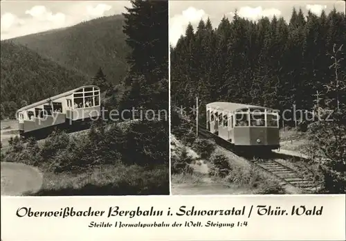 Oberweissbach Oberweissbacher Bergbahn im Schwarzatal Kat. Oberweissbach