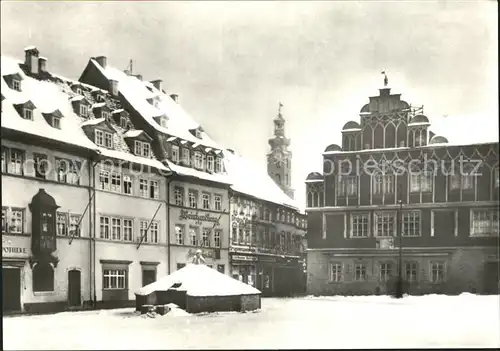 Weimar Thueringen Marktplatz im Winter Kat. Weimar