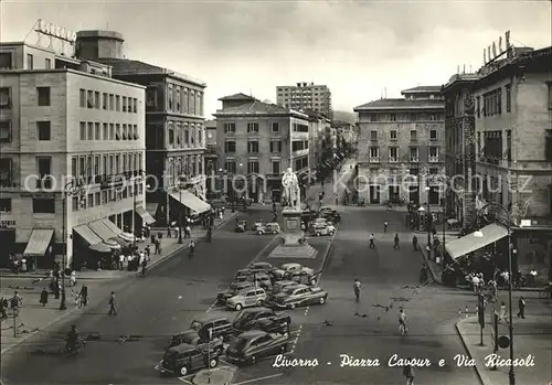 Livorno Piazza Cavour e via Ricasoli Kat. Livorno