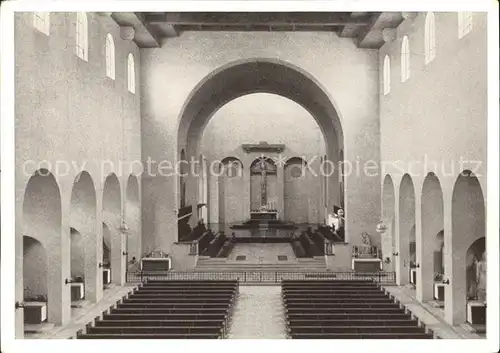 Muensterschwarzach Abteikirche Inneres Kat. Schwarzach a.Main