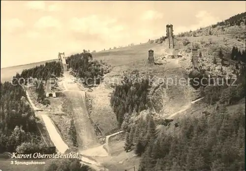 Oberwiesenthal Erzgebirge Sprungschanzen Kat. Oberwiesenthal