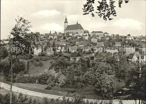 Schneeberg Erzgebirge Ortsansicht Kirche Kat. Schneeberg