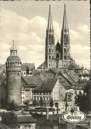 Goerlitz Sachsen Nicolaiturm und Peterskirche Kat. Goerlitz