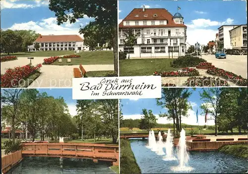 Bad Duerrheim Hoechstgelegenes Solbad Europas Kurpark Kurhaus Wasserspiele Kat. Bad Duerrheim