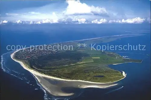 Langeoog Nordseebad Fliegeraufnahme Nordseeinsel Kat. Langeoog