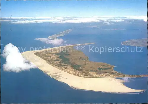 Amrum Fliegeraufnahme Nordseeinsel Kniepsand Insel Sylt Insel Foehr Kat. Nebel