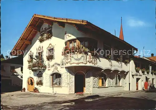 Seefeld Tirol Tiroler Schmuckkastl Fassadenmalerei Kat. Seefeld in Tirol