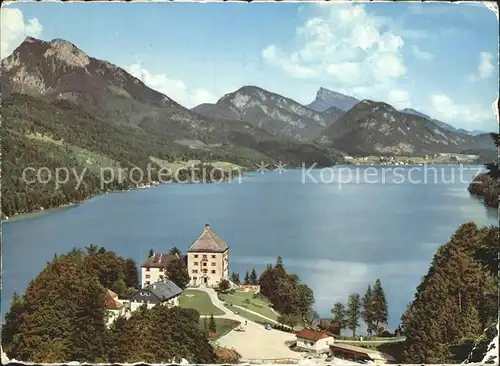 Fuschl See Salzkammergut Panorama mit Schober und Schafberg Kat. Fuschl am See