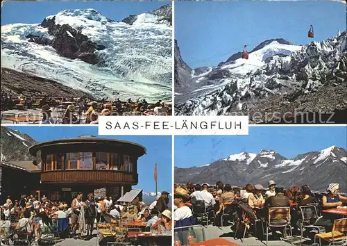 Saas Fee Laengfluh Bergsteigerheim Restaurant Gletscher Kat. Saas Fee