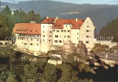 Ahorntal Burg Rabenstein Hotel Gaestehaus Fraenkische Schweiz Kat. Ahorntal