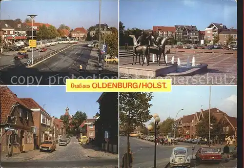 Oldenburg Holstein Teilansichten Bronzeskulptur Kat. Oldenburg in Holstein