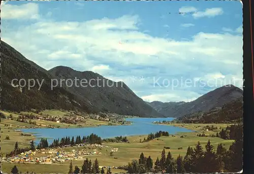 Weissensee Kaernten Campingplatz Alpenpanorama Kat. Weissensee