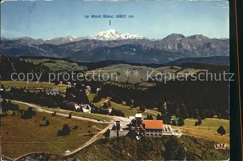 Aix les Bains Vue aerienne sur le Plateau du Revard et le Mont Blanc Kat. Aix les Bains