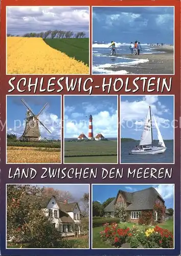 Kappeln Schlei Schoenheiten Schleswig Holsteins Rapsfelder Windmuehle Leuchtturm Segelboot Kat. Kappeln