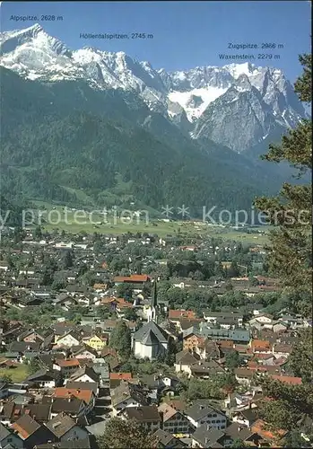 Garmisch Partenkirchen gegen Wettersteingebirge Kat. Garmisch Partenkirchen