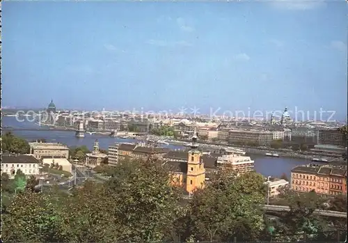 Budapest Latkep Panorama Blick ueber die Stadt Donau Kat. Budapest