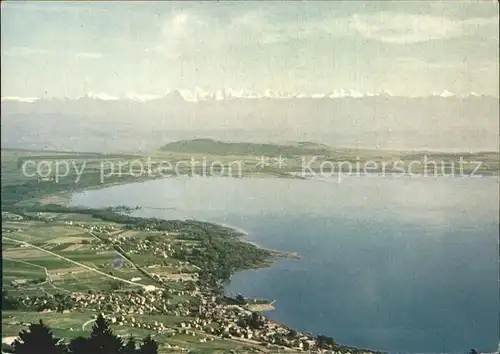 Chaumont NE Vue sur le lac et les Alpes Kat. Chaumont