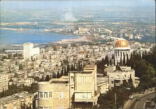 Haifa Panorama Blick auf die Bucht Kat. Haifa