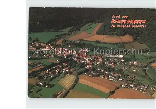 Rengshausen Knuellwald Fliegeraufnahme Kat. Knuellwald