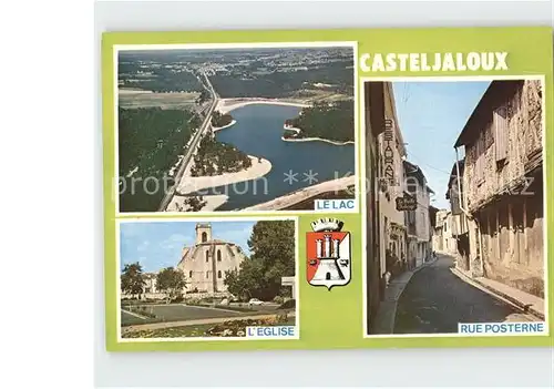Casteljaloux Le Lac Eglise Rue Posterne Kat. Casteljaloux