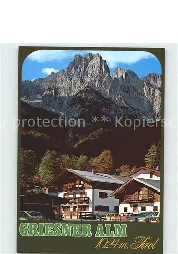 Kirchdorf Tirol Griesner Alm am Wilden Kaiser Kat. Kirchdorf in Tirol Wilder Kaiser