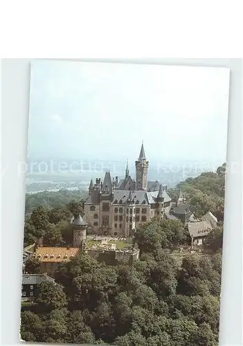 Wernigerode Harz Feudalmuseum Schloss Wernigerode Fliegeraufnahme Kat. Wernigerode