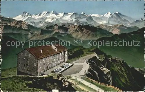 Rigi Kulm mit Berner Alpen Kat. Rigi Kulm