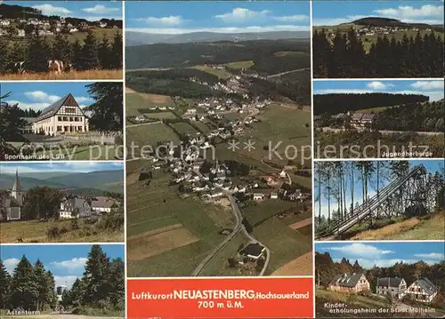 Neuastenberg Sprungschanze Jugendherberge Astenturm Sportheim Kat. Winterberg