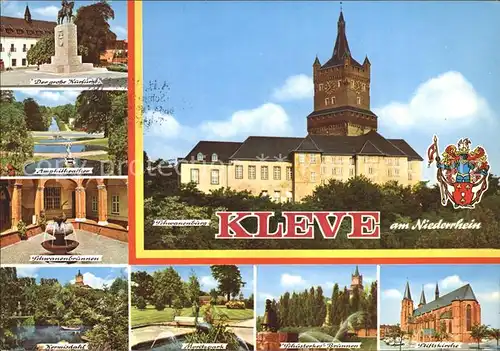 Kleve Amphitheater Schwanenburg Moritzpark Stiftskirche Kat. Kleve