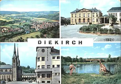 Diekirch Kirche Badesee Kat. Diekirch