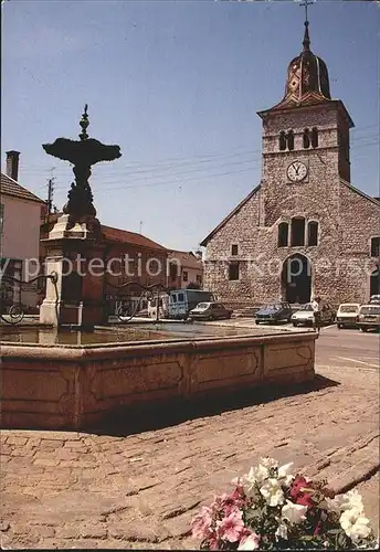 Clairvaux les Lacs Place de L`Eglise et Fontaine Kat. Clairvaux les Lacs