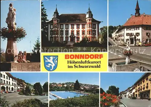 Bonndorf Schwarzwald mit Kurbad Schwimmbad Kat. Bonndorf
