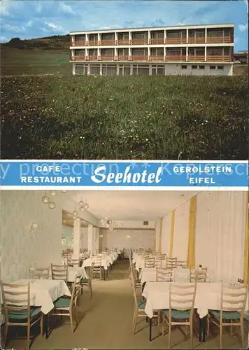 Gerolstein Cafe Restaurant Seehotel Kat. Gerolstein