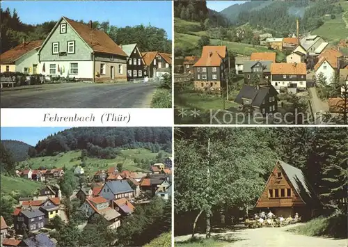 Fehrenbach Thueringer Wald HOG Rasthof Teilansichten Waldbaude Werraquelle Kat. Masserberg