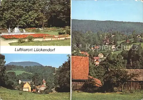 Lueckendorf Kurpark Berg Hochwald Teilansicht Kat. Kurort Oybin