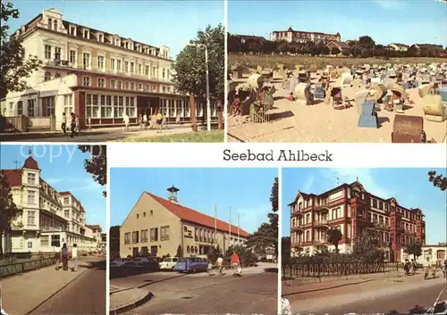 Ahlbeck Ostseebad Ostseehotel Strand FDGB Erholungsheime Kat. Heringsdorf Insel Usedom