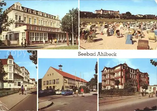 Ahlbeck Ostseebad Ostseehotel Strand FDGB Erholungsheime Kat. Heringsdorf Insel Usedom