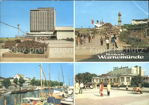 Warnemuende Ostseebad Hotel Neptun Strandpromenade Gaststaette Teepott Leuchtturm Alter Strom Kurhaus Kat. Rostock