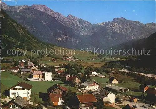 Hinterstein Bad Hindelang Panorama mit Allgaeuer Alpen / Bad Hindelang /Oberallgaeu LKR