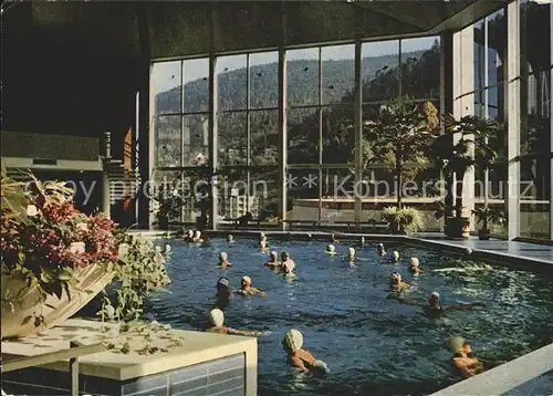 Wildbad Schwarzwald Thermal Bewegungsbad mit Freibad und Liegehallen Kat. Bad Wildbad